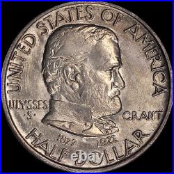 1922 Grant No Star Commem Half Dollar Choice BU Great Eye Appeal Strong Strike