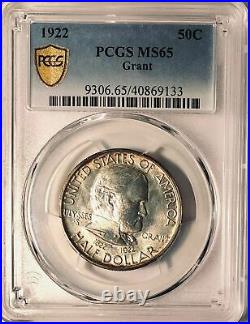 1922 Grant Silver Half Dollar Commemorative PCGS MS-65