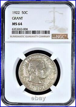 1922 Ulysses S. Grant Half Dollar 50C Choice Uncirculated NGC MS64