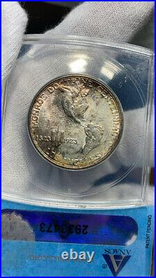 1923 S 50C Monroe Doctrine Commemorative Half Dollar Silver Coin ANACS MS63 TONE