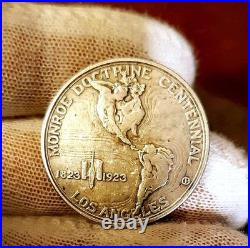 1923-S Authentic Monroe-Adams Commemorative 90% Silver Half Dollar Coin 12.5 g