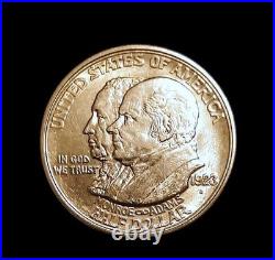 1923 S Monroe-Adams AU Commemorative 90% Silver Half Dollar 103 Year Old Coin