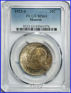 1923 S Monroe Commemorative PCGS MS-63 1923 S Monroe Commemorative PCGS MS-63