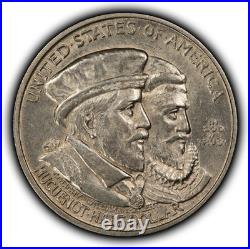 1924 50c Huguenot Tercentenary Commemorative Silver Half Dollar Luster C1260