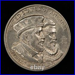 1924 50c Huguenot Tercentenary Commemorative Silver Half Dollar Luster C1260