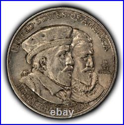 1924 50c Huguenot Tercentenary Commemorative Silver Half Dollar Luster C1347