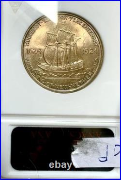 1924 HUGUENOT ANACS MS64 Alpha-Numeric Looks GEM Exquisite GOLD TONER 1924 HUGUENOT ANACS MS64 Alpha-Numeric Looks GEM Exquisite GOLD TONER