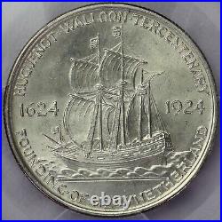 1924 Huguenot Commemorative Half Dollar PCGS MS 64