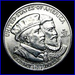 1924 Huguenot Commemorative Half Dollar Silver Gem BU Details Coin - #397J