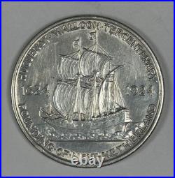 1924 Huguenot Commemorative Half Dollar Uncirculated Details