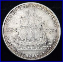 1924 Huguenot Commemorative Silver Half Dollar 50c 1924 Huguenot Commemorative Silver Half Dollar 50c