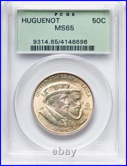 1924 Huguenot Commemorative Silver Half Dollar-PCGS MS 65 3.0 Green Holder