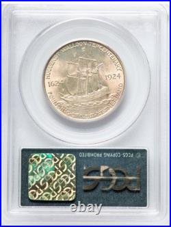 1924 Huguenot Commemorative Silver Half Dollar-PCGS MS 65 3.0 Green Holder