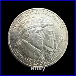 1924 Huguenot Half Dollar Silver 50C Commemorative BU++ 0305