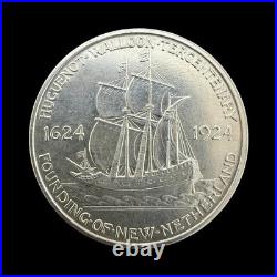 1924 Huguenot Half Dollar Silver 50C Commemorative BU++ 0305