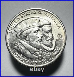 1924 Huguenot Silver Commemorative Half Dollar -0690