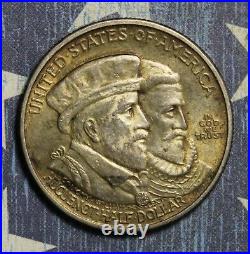 1924 Huguenot Silver Commemorative Half Dollar Collector Coin, Free Shipping