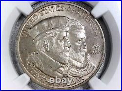 1924 Huguenot-Walloon Half Dollar (Certified MS64 by NGC)