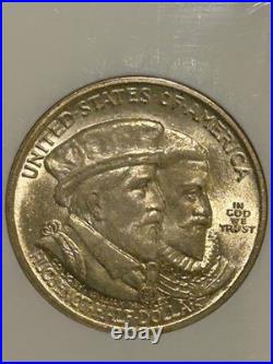 1924 Huguenot Walloon Silver Half Dollar NGC MS65