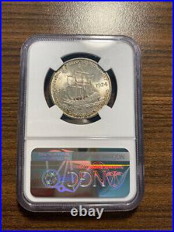 1924-P Huguenot Silver Half Dollar Commemorative 50C NGC MS 65 RARE