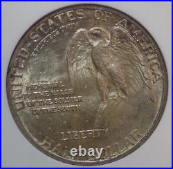 1925 $1 Stone Mountain Commemorative Half Dollar ANACS MS 64 old holder