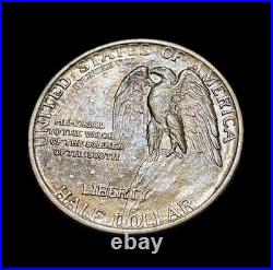 1925 12.5 Gram STONE MOUNTAIN 50c Silver Half Dollar Coin Uncirculated Toned