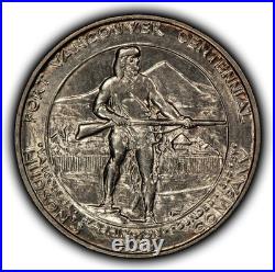 1925 50c Fort Vancouver Commemorative Silver Half Dollar Luster SKU-C1288