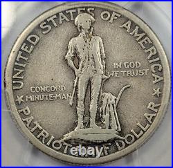 1925 50c Lexington Commemorative Half Dollar PCGS VF35 Circulated Nice K454