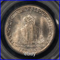 1925 50c Lexington Commemorative Silver Half Dollar Frosty- PCGS MS 65 C1342