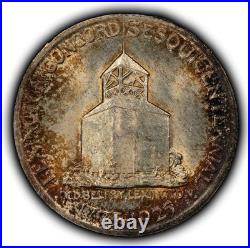 1925 50c Lexington Commemorative Silver Half Dollar PQ BU Colorful C1286