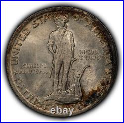 1925 50c Lexington Commemorative Silver Half Dollar PQ BU Colorful C1286