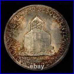 1925 50c Lexington Commemorative Silver Half Dollar PQ BU Colorful C1286