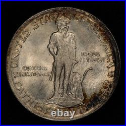 1925 50c Lexington Commemorative Silver Half Dollar PQ BU Colorful C1286
