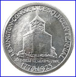 1925 50c Lexington-Concord Cesquicenten Commemorative Silver Half Dollar #2
