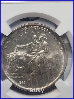 1925 50c Stone Mountain Commemorative Silver Half Dollar NGC MS64