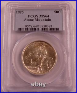 1925 50c Stone Mountain Commemorative half dollar PCGS MS 64