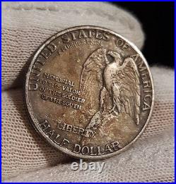 1925 Authentic PATINA STONE MOUNTAIN 50c Silver Half Dollar Coin 12.5 Grams