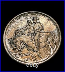 1925 Authentic STONE MOUNTAIN 50c Silver Half Dollar Coin Uncirculated Toned 1925 Authentic STONE MOUNTAIN 50c Silver Half Dollar Coin Uncirculated Toned