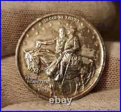1925 Authentic STONE MOUNTAIN 50c Silver Half Dollar Coin weighs 12.5 Grams