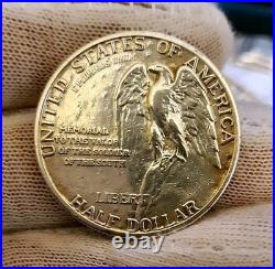 1925 Authentic STONE MOUNTAIN 50c Silver Half Dollar Coin weighs 12.5 Grams