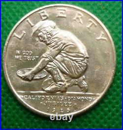 1925 California Commemorative Half Dollar Silver #CC25 Beautiful High Grade Coin