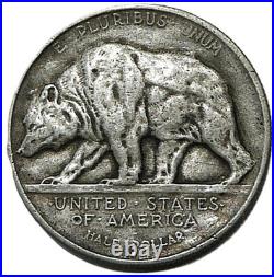1925 California Diamond Jubilee Commemorative Half Dollar Choice AU