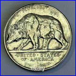 1925 California Jubilee US Commemorative Silver Half Dollar 50C AU