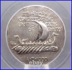 1925 Commemorative NORSE Silver Medal THICK ICG AU58 Details #801 About Unc