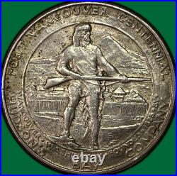 1925 Fort Vancouver Commemorative Choice Almost Uncirculated AU+ Coin #39380