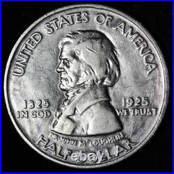 1925 Hudson Bay Silver Commemorative Half Dollar AU E377 ASDCFW