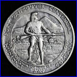 1925 Hudson Bay Silver Commemorative Half Dollar AU E377 ASDCFW