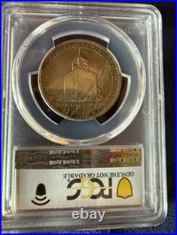 1925 Lexington 50C Silver Commemorative Half Dollar PCGS Genuine UNC Detail