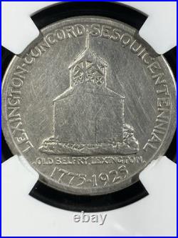1925 Lexington Commemorative Half Dollar 50C NGC VF Details Silver 90%