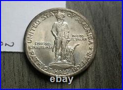 1925 Lexington Concord Commemorative Silver Half Dollar BU MS UNC